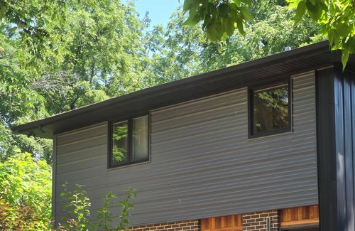 Lemont House | 3-bedroom hillside property in woods with fireplace and lake view