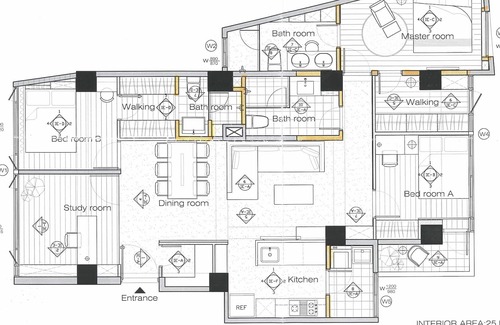 Daan Apartment | 3 Bedrooms+1 Study+3 Bathrooms (Near Taipei 101 & MRT)