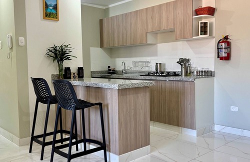 Independencia Apartment | 3 RB, Fast Wi-Fi, mountain view, barbecue area, garage. elevator.