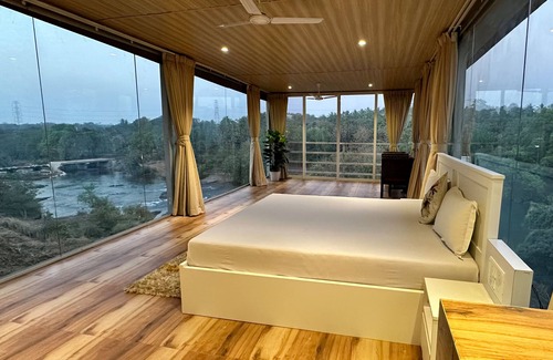 Karjat Other | 3BHK Private Riverside Villa with Glass Room in Karjat