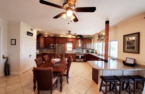 Marathon House | 5BR luxury home w/pool, theater, rooftop deck & 100-ft dock near beach!