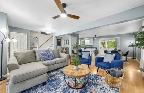 Parker Lane House | 5min Downtown: Foosball, Pingpong, BBQ, Firepit