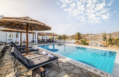 Kalafatis Villa | 7-Bedroom, 7-Bath Majestic Mykonos Villa Infinity Pool & Four Beaches Steps Away