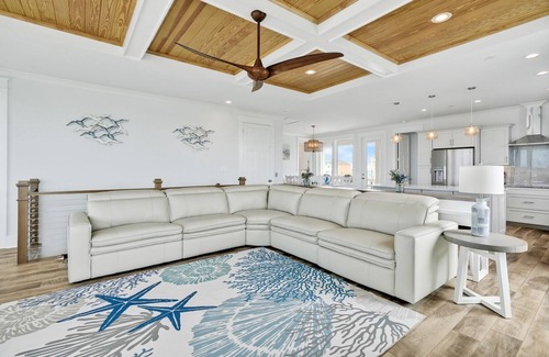 Oak Island House | 7BR 6.5BA House, Ocean Marsh Views, Walk to Beach, Pool, Boat Slip, Sleeps 18