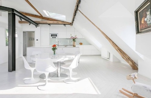 L'Europe Apartment | A STRIKING SUNLIT HAUSSMANN PENTHOUSE- LUXURY LIVING IN MONCEAU CHAMPS ELYSEES