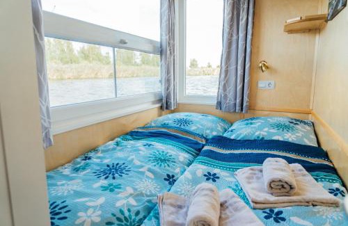 Anklam Boat Rental | Abenteuer Flusslandschaft - Hausboot fest vertäut in Anklam