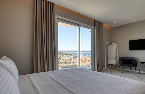 Cesme Apartment | AEGEAN Apartments Cesme - Studio Room, Sea View, Double Bed with Kitchen