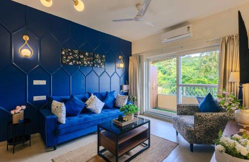 Candolim Apartment | Alaya Stays 1 BHK with Balcony & Pool - Veera Marina