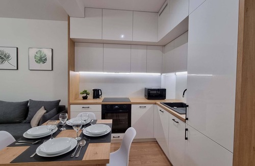 Nowy Sacz Apartment | Aleje Wolności 13 | Modern Studio | Balcony