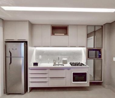 Santa Fe Apartment | Alto Luxo - 12º Andar, Cama King e Móveis Assinados