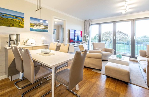 Boergerende-Rethwisch Apartment | Apartment 'Villa Deichgraf 07 Ostseeblick' with Sea View, Balcony and Wi-Fi