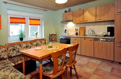 Babow Apartment | Apartment Rita 1, bedroom, living room, kitchen, shower/WC and terrace - Ferienwohnungen Rita