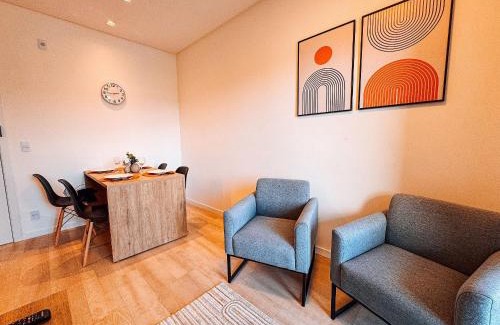 Santa Terezinha Apartment | Apto com 1 quarto e sacada com churrasqueira