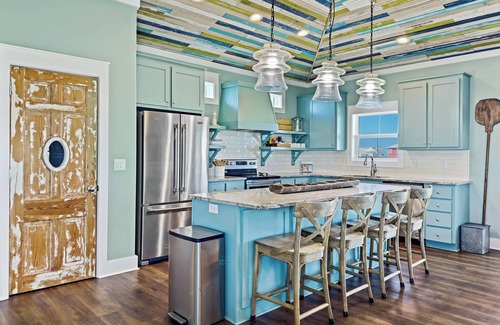 Cape San Blas House | Beach Camp-Private Pool, Elevator, Shuffleboard Table, Fire Pit, Gulf/Bay Viewsn