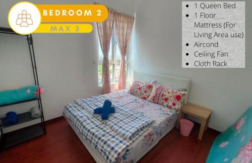 Shah Alam Apartment | Beauty 2R2B Relaxing Skyline Views #GA3