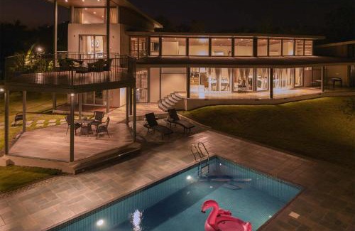 Kadadhe Villa | Bel Air Mansion by StayVista - A tranquil oasis with a spacious deck, Gazebo, Sauna, Jacuzzi & A mini-amphitheatre