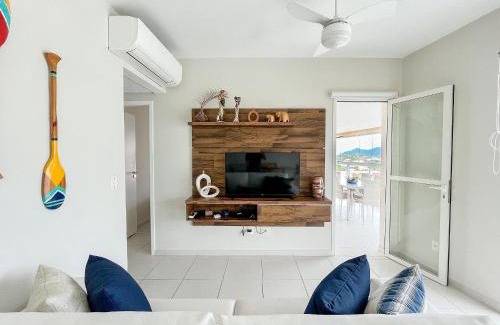 Centro Apartment | Bertioga | Pé na Areia Vista Mar Enxoval Completo