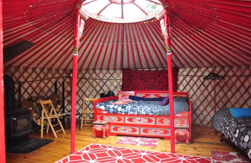 Indian Brook Resort | Big Red Yurt at Cabot Shores Wilderness Resort