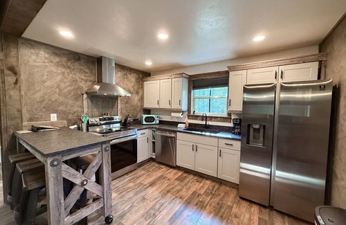 Whitefish House | Bison Ridge Cabin #1 | Pet Friendly | 4BR Getaway w/Hot Tub, Fire Pit & Grill | Sleeps 8!