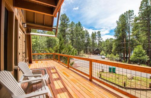 Kachina Village House | Blissful Pine A-Frame Chalet Deck Game Room Mother-in-Law Suite Sleeps 16