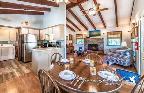 Ruidoso Downs Cabin | Bluebird View: level 2bed/2 bath, cozy home with hot tub and Sierra Blanca views!