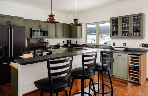 Big Sky House | Book for Winter! Spacious Home near Town Center with Hot Tub! Mountain Views!