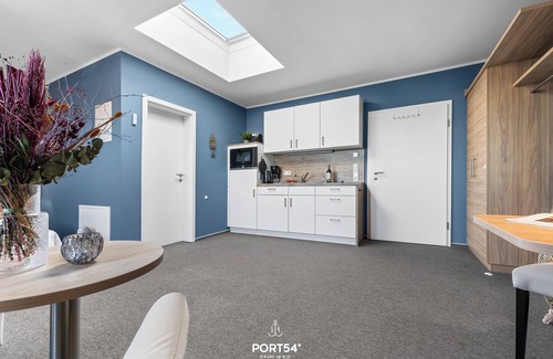 Dagebuell Apartment | Bude 6 directly on the dike in Dagebüll for 2 persons with water view