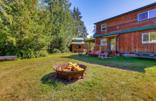 Port Angeles House | Cabin on 5 Acres in Port Angeles with Fire Pit!