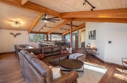 Beech Mountain House | Cabin with Hot Tub, Theater Room, Game Room, Multi-Level Decks, Bar- Ski Slopes!