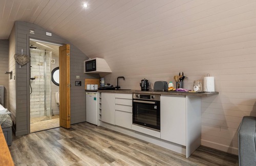 St. Florence House | Calon Glamping Pod With Pond Views