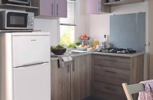 Serignan-Plage House | Camping La Maïre * - Mobile Home 4 Rooms 6 People Air Conditioned + TV