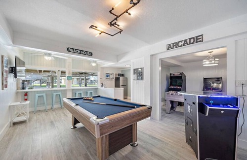 Galveston House | Canal Front Getaway with Boat Slip & Game Room