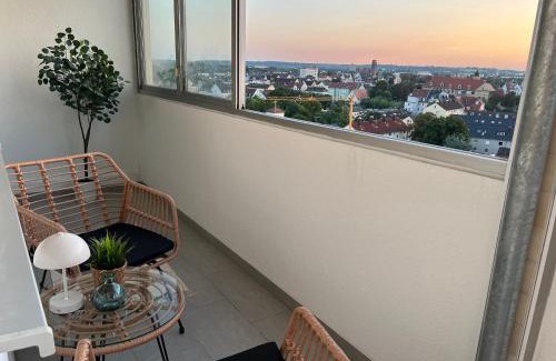 Oberhausen Apartment | CASA Sunset Augsburg - unvergessliche Aussicht - 1min zu TRAM&Bus