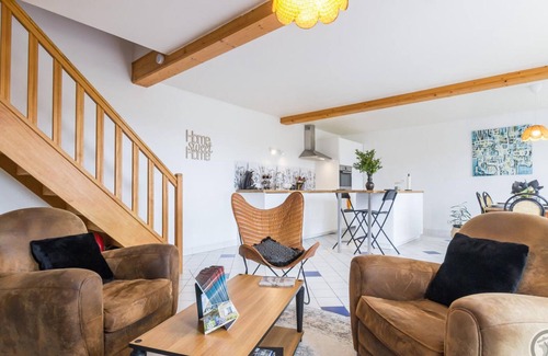 Canville-la-Rocque Cottage | Charming Cottage with Private Garden, Near Beaches, and Wood Stove