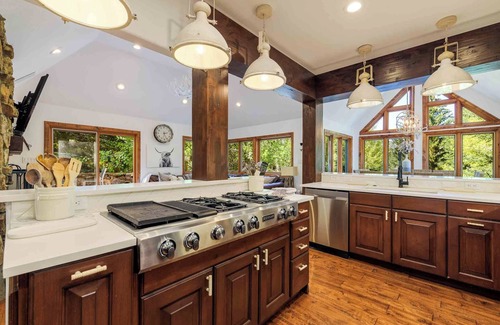 Avon House | Charming Mountain Home by InvitedHome | Dial-a-Ride to Ski, Hot Tub, Fire Pit