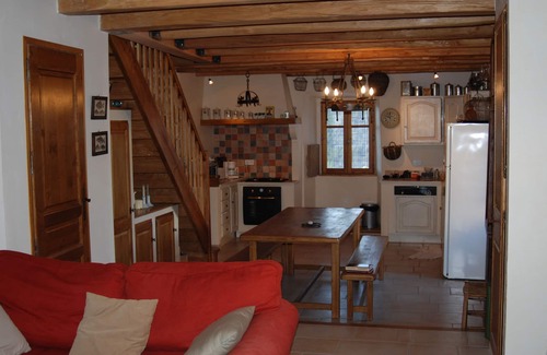 Faugeres Cottage | Charming rental (wifi) stone house with terrace and magnificent view