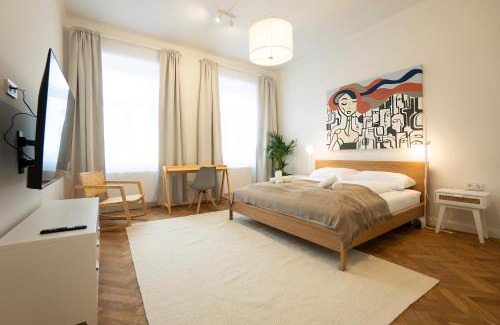 Schottenfeld Apartment | Chic 94m2 apartment with a king-size bed