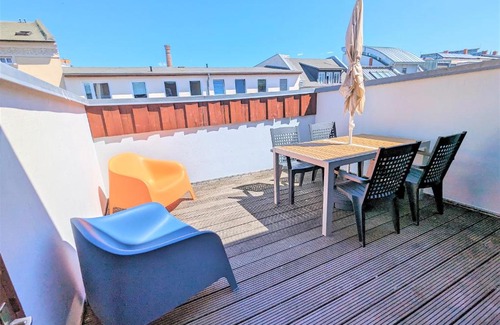 Rostock Apartment | City Apartment "Hans Seat" Rostock mit Rooftop-Terrasse