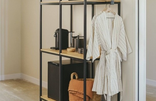 East Bank Hotel | Cityscape Serenity: Modern Unit with City Views & Fitness Center Access