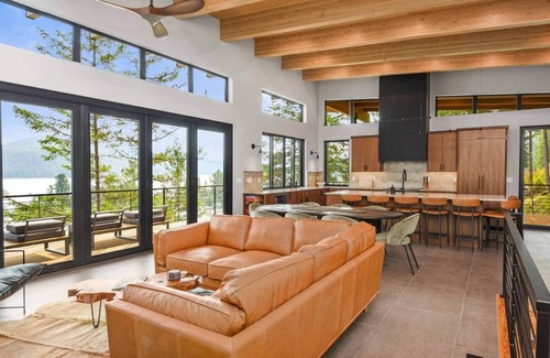 Sandpoint House | Cliff and Canopy - Lakefront Masterpiece w/Private Dock