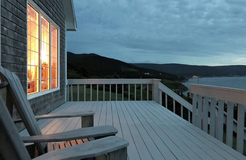 Red River Cottage | Cliff Waters Cottage, Private oceanfront secluded relaxation, Pleasant Bay, NS