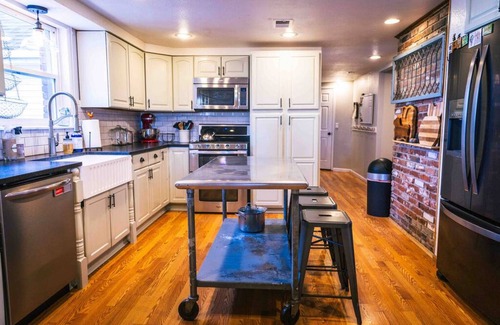 Cheyenne House | Close to town, room to spread out: Sleeps 9 in 5 bedrooms