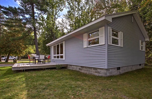 Burt Lake House | Cozy Alanson Cabin - steps to dock on Lake Burt!