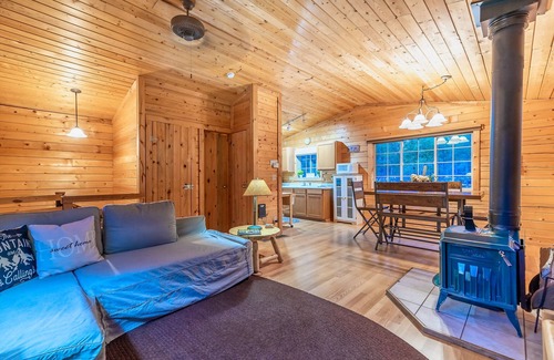 Stagetop Cabin | Cozy cabin in grove of aspen trees; incredible patio; hiking and fishing nearby!