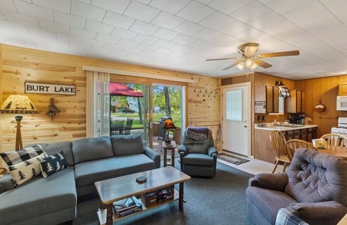 Burt Lake House | Cozy Loon Cottage: 2 BR, 1 BA Duplex in ALANSON, Sleeps 5