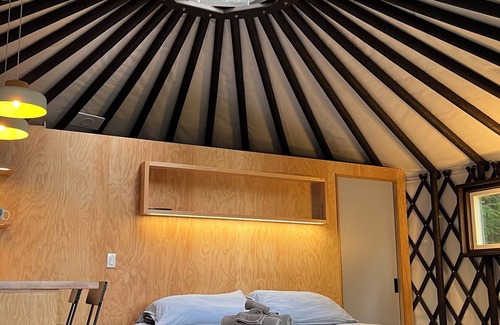 Salt Spring Island Bed & Breakfast | Cozy Yurt nestled in the forest on Salt Spring Island