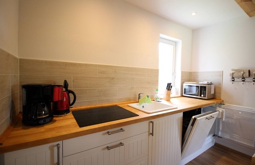 Lehde House | Das Bienenhaus: Reetdachhäuschen mit Kamin auf großem Wassergrundstück in Lehde