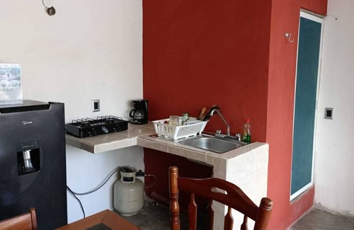 Centro Apartment | Departamento en el corazón de Bacalar - Terraza - AA & WIFI