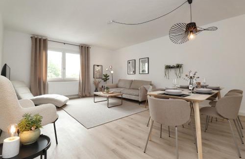 Mainz-Bingen Apartment | Design am Rhein - Traumlage Rheinufer I Küche I öffentl Parkplätze