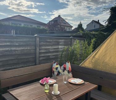 Stotteritz Apartment | die Senfbude - wunderschöne Apartments für 4 Personen mit Terrasse & Stellplatz